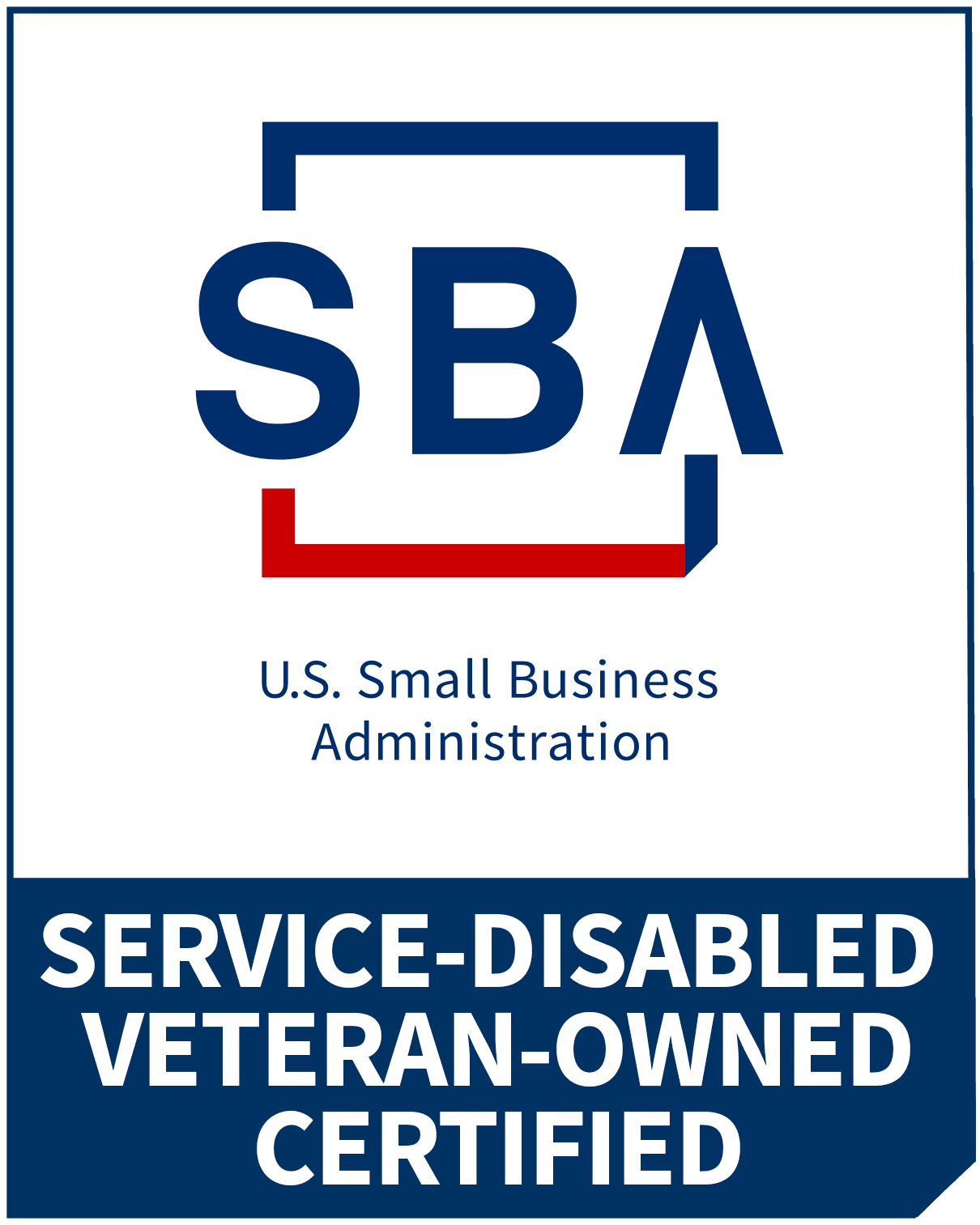 Service Disabled Veteran Owned Small Business SBA Seal
